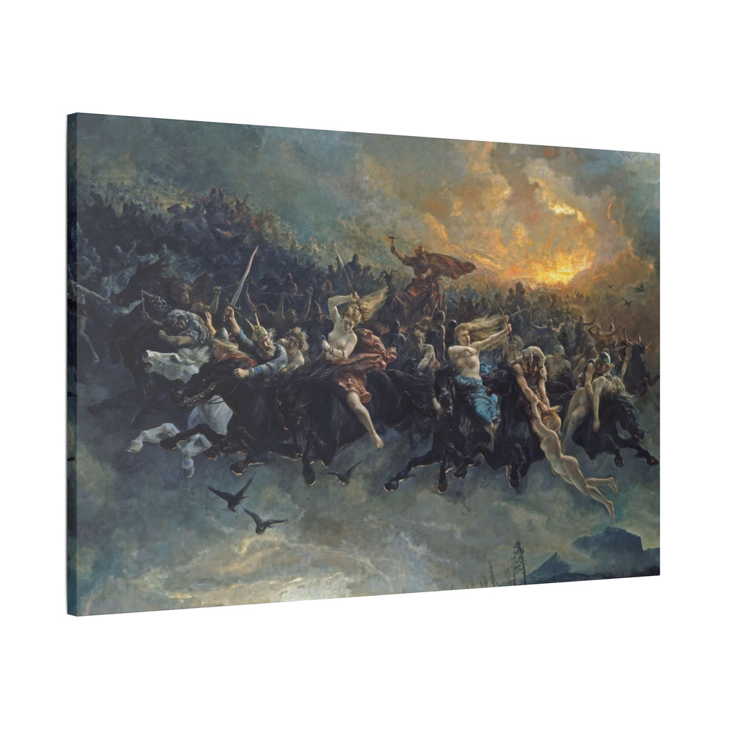 The Wild Hunt of Odin - Canvas Art