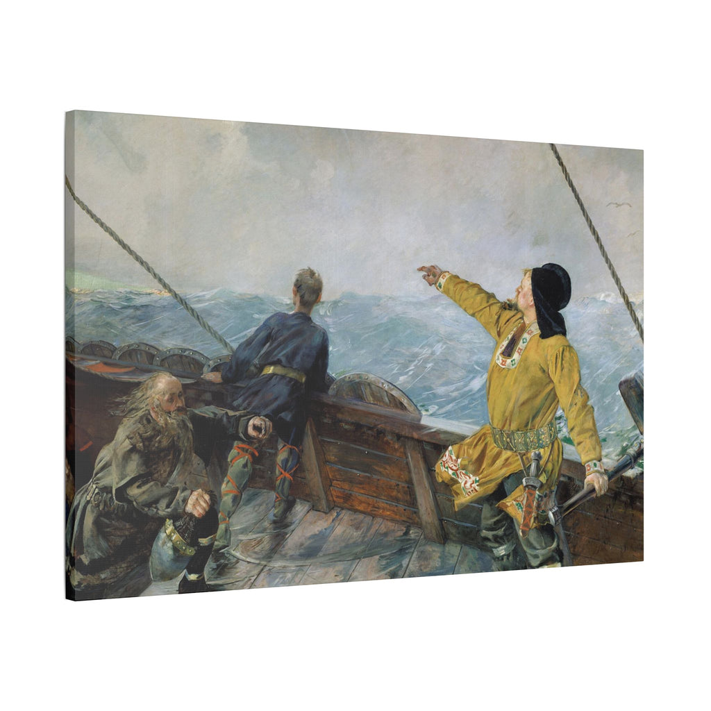 Leif Erikson Discovering America - Canvas Art