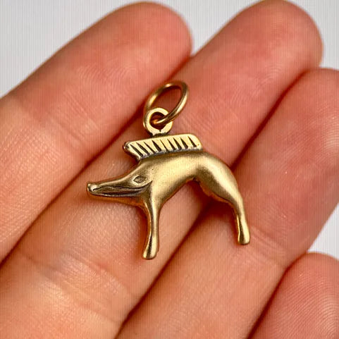 Small Boar Pendant - Bronze