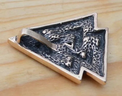 Bronze Valknut Pendant