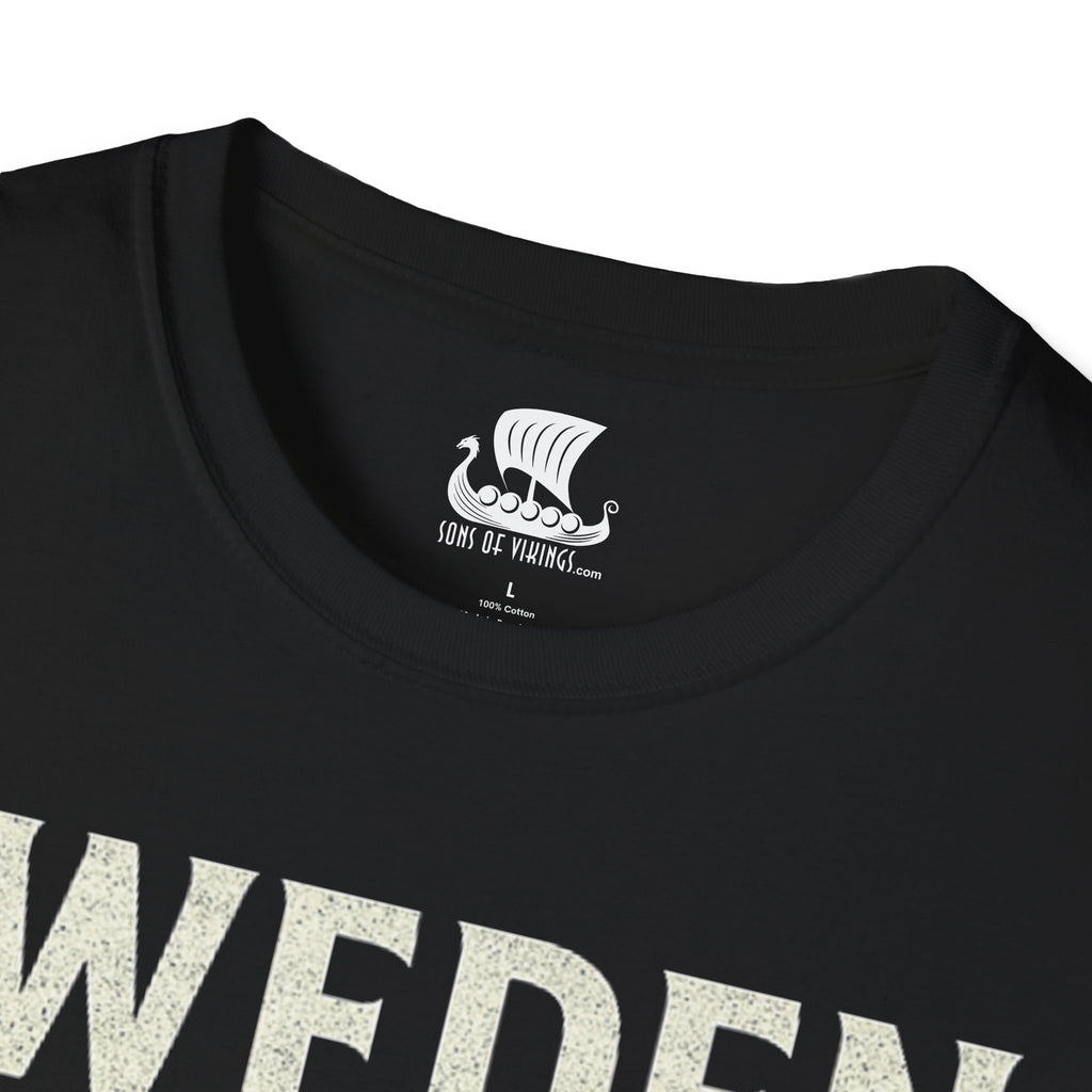 Sweden Flag T-Shirt - On Front