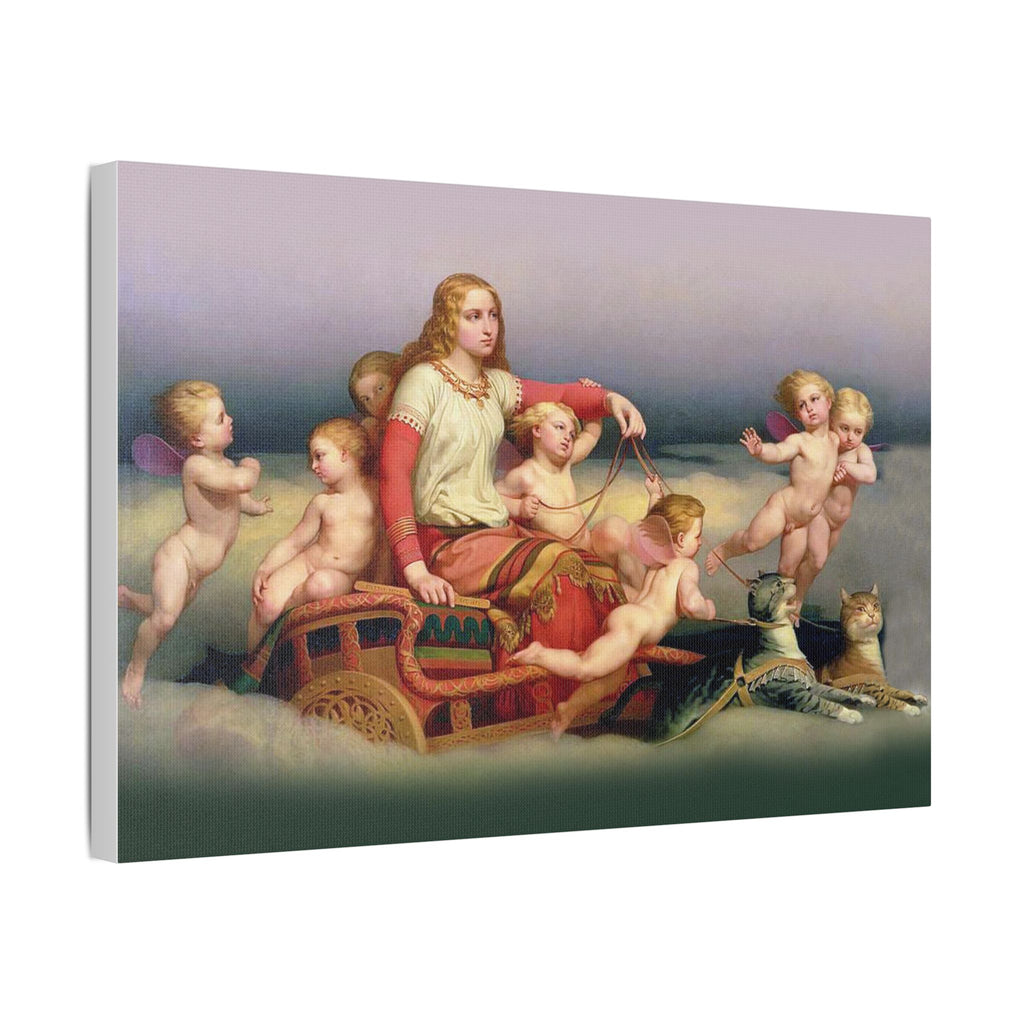 Freya and her Cats - Canvas Art