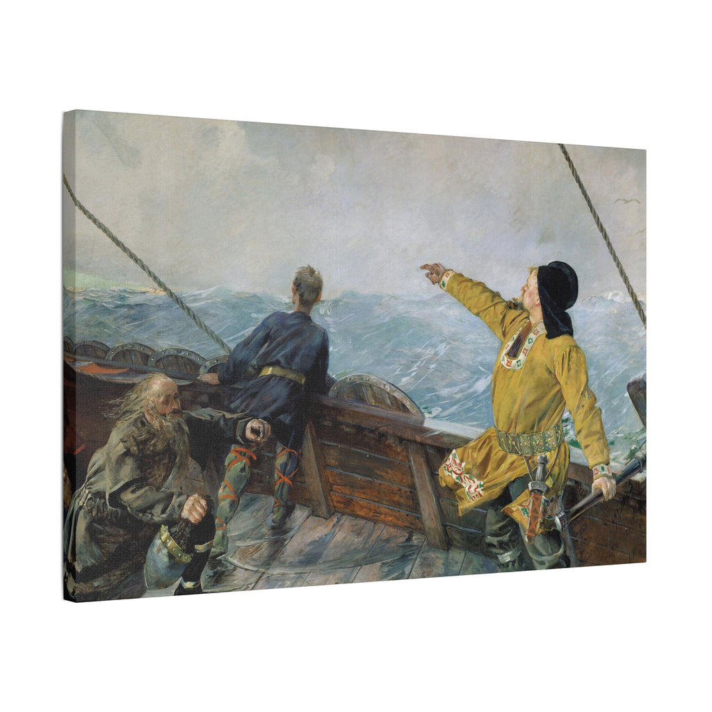 Leif Erikson Discovering America - Canvas Art