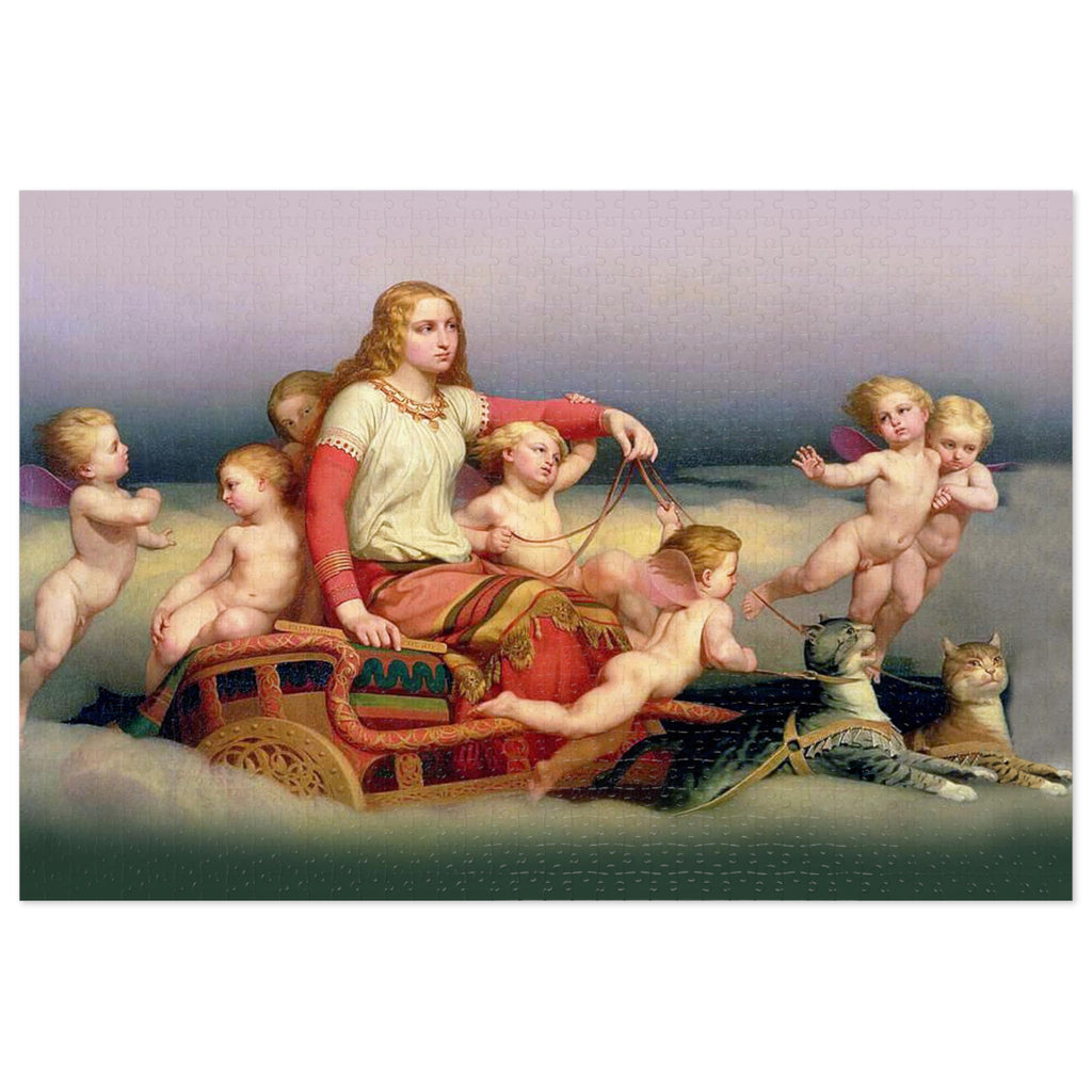 Freya and her Cats Puzzle (250, 500 or 1000 pieces)