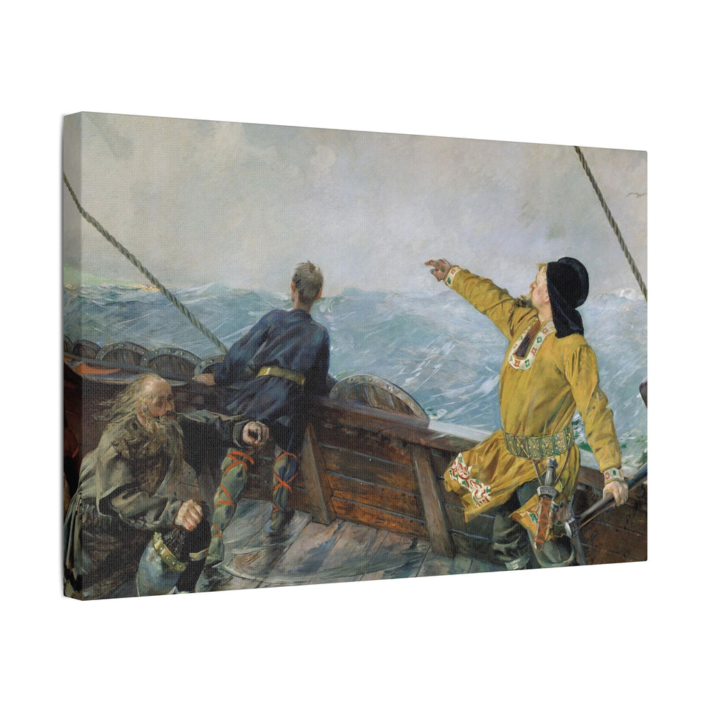 Leif Erikson Discovering America - Canvas Art