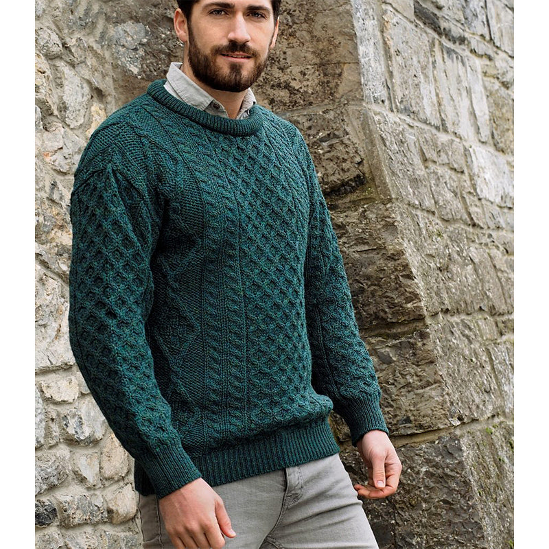 Irish / Aran Crew Neck Sweaters