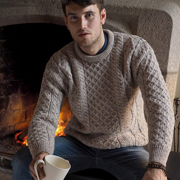 Irish / Aran Crew Neck Sweaters