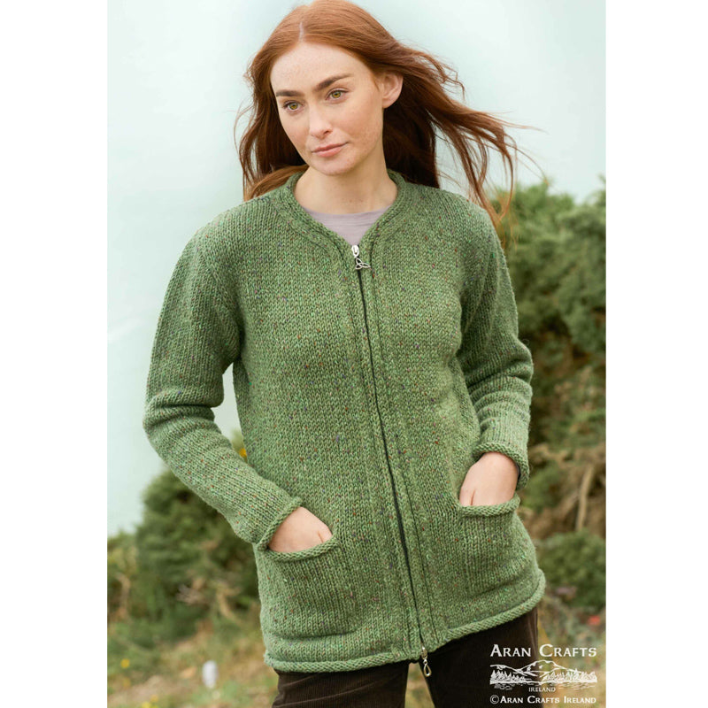 Irish Zip Cardigan Sweaters