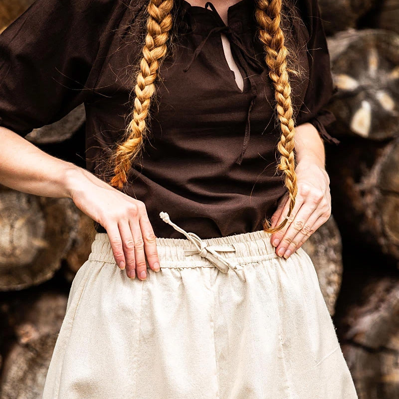 Natural Beige Skirt - Heavy Cotton
