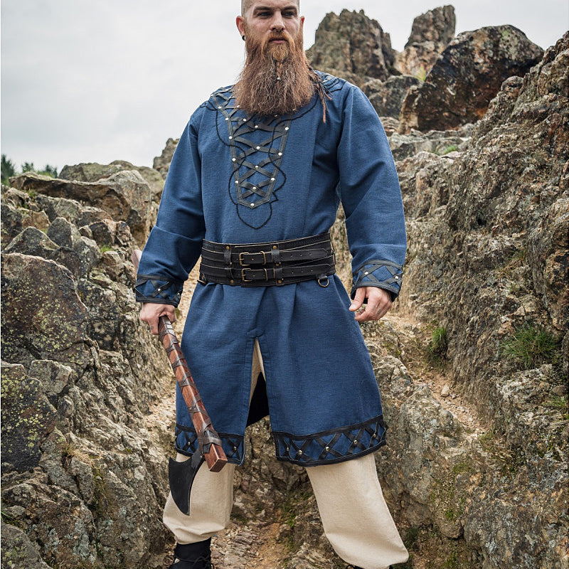 Black Extra Wide Medieval Belt