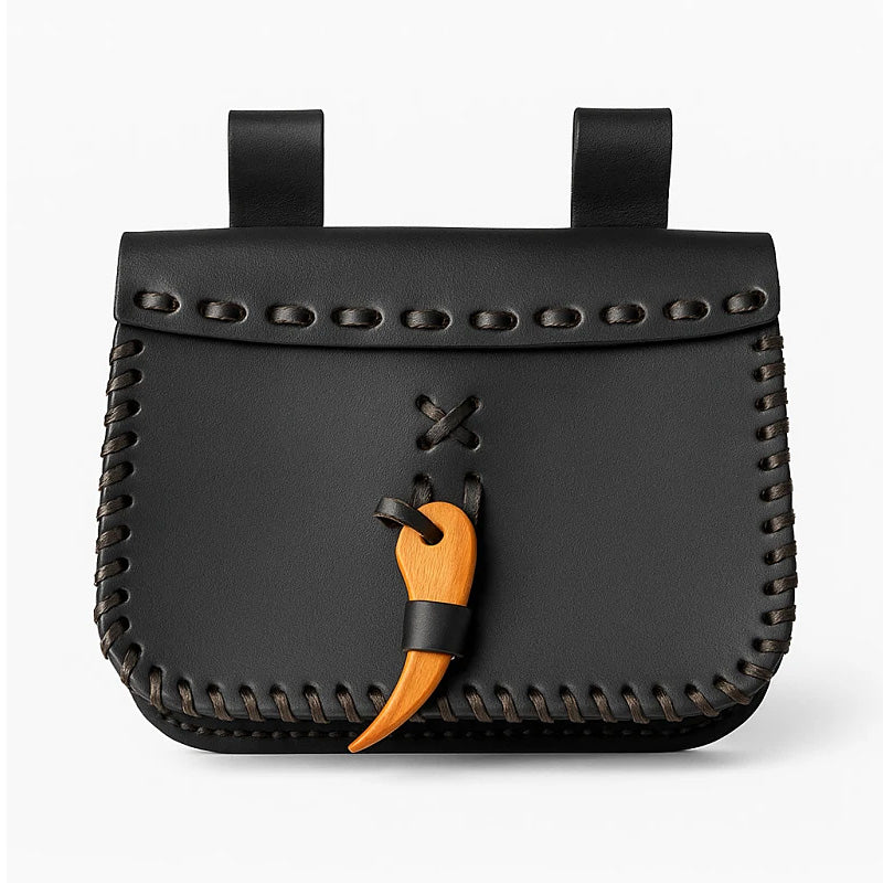 Black Leather Pouch