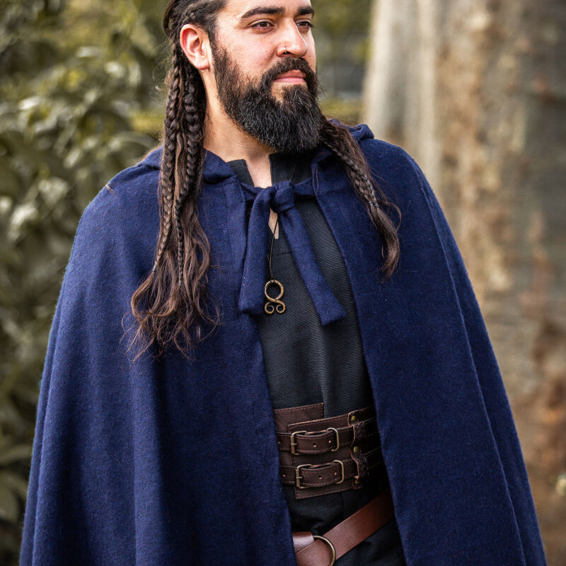 Blue Wool Cloak