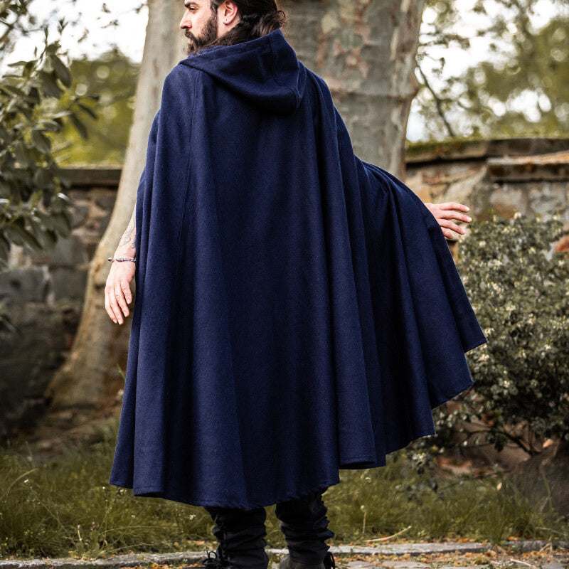 Blue Wool Cloak