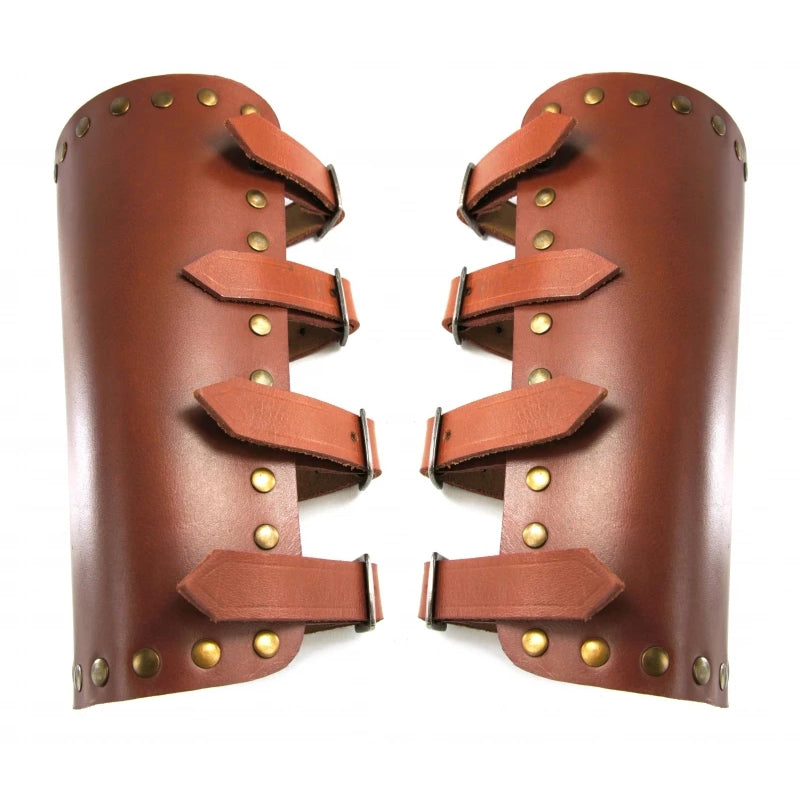 Brown Bracers - Leather