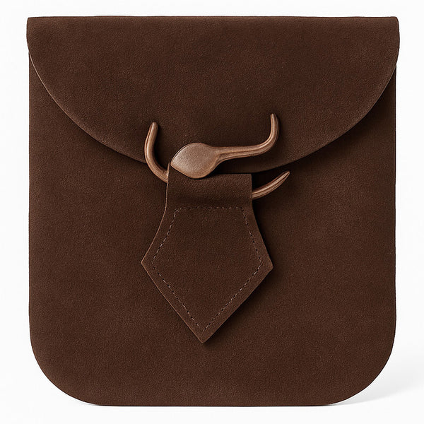 Brown Suede Leather Bag