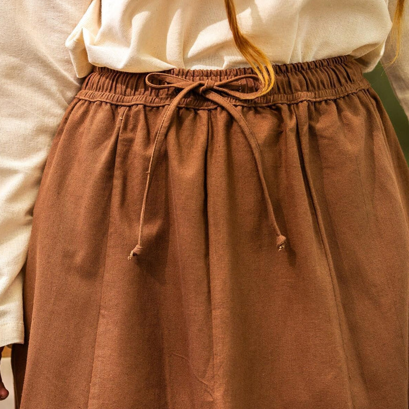 Tobacco Brown Skirt - Heavy Cotton