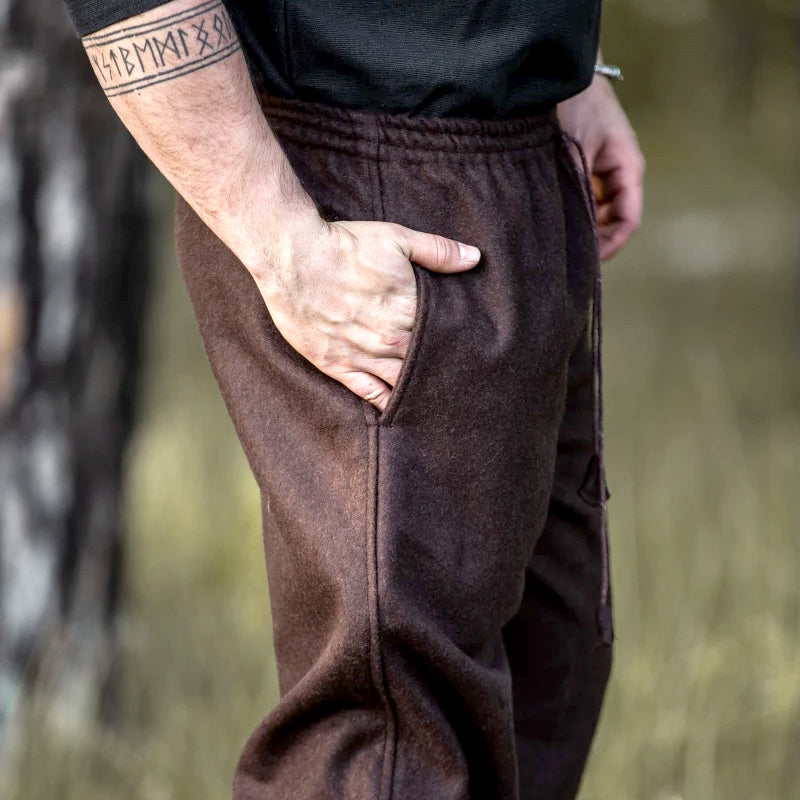 Brown Viking Trousers - Wool