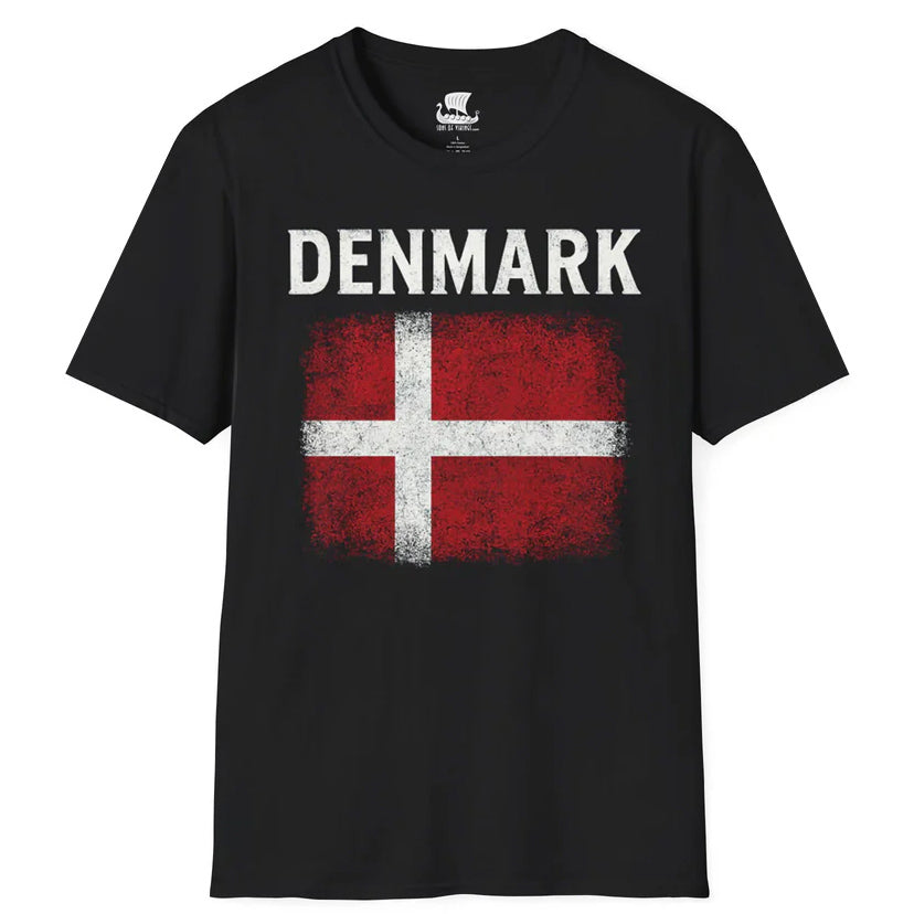 Denmark Flag T-Shirt - On Front