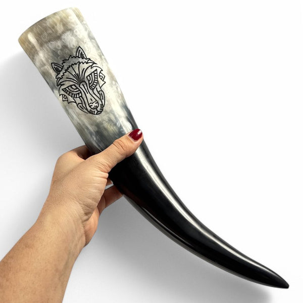 Fenrir Drinking Horn