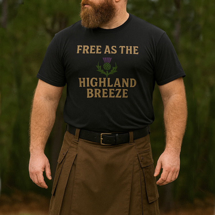 Highland Breeze - Kilt T-Shirt