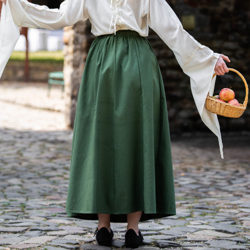 Green Medieval Skirt - Heavy Cotton