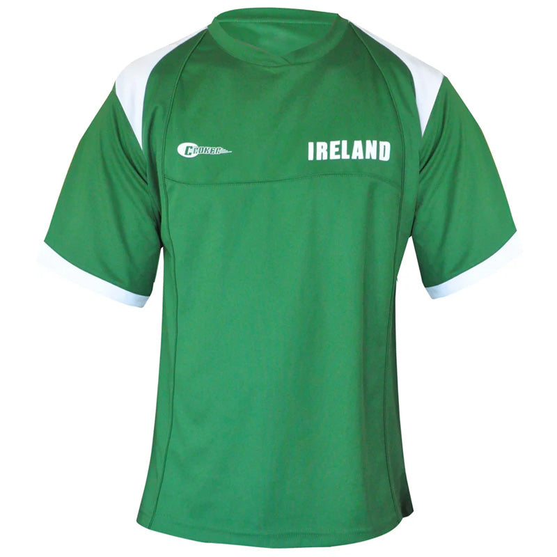 Green and White Ireland Performance Shirt