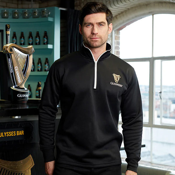 Guinness Quarter Zip Black Jacket