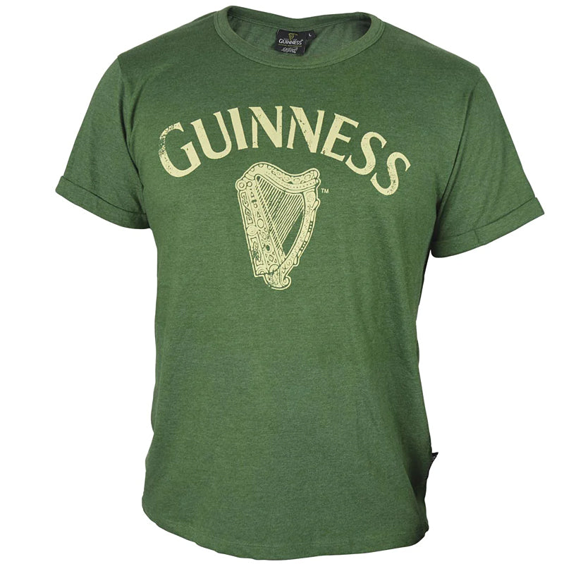 Guinness® Green Distressed Harp T-Shirt