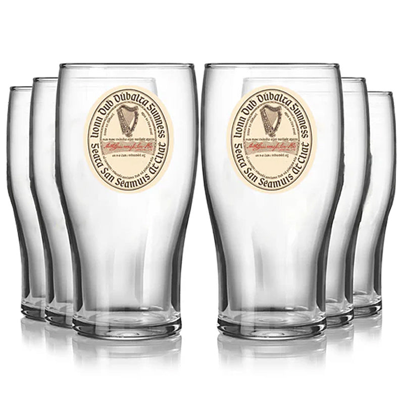 Guinness® Vintage Label Pint Glass