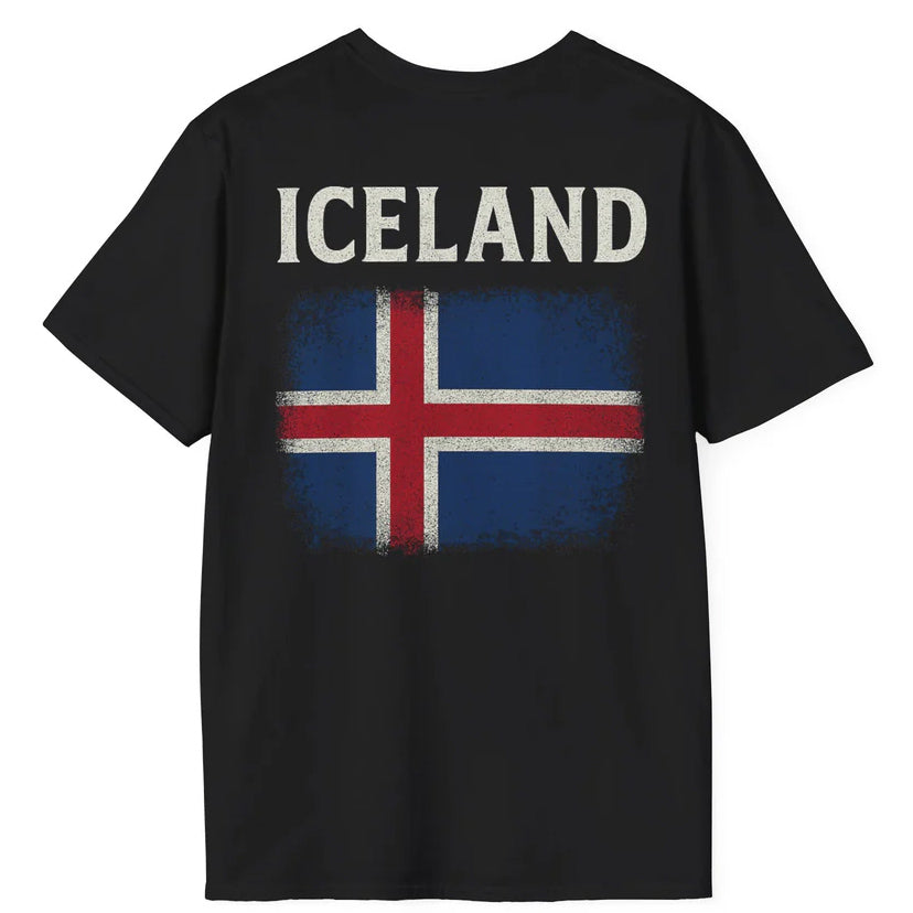 Iceland Flag T-Shirt - On Back
