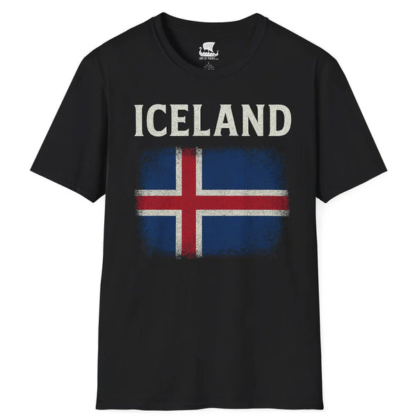 Iceland Flag T-Shirt - On Front