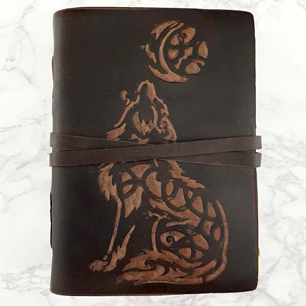 Leather Bound Journal - Wolf