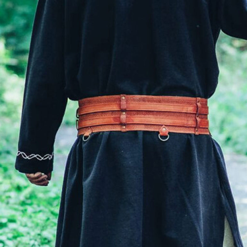 Light Brown Extra Wide Medieval Belt