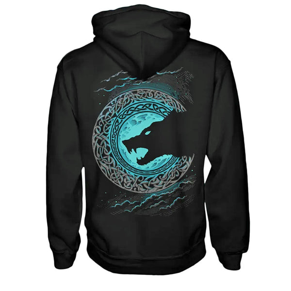 Mannen Viking Wolf Capuchon, Noordse Mythologie 3D Afdrukken Odin Fenrir Keltische Knoop Rune Tattoo Pullover Sweatshirt, Retro Harajuku Streetwear,T shirts,XXL Mannen Viking Wolf Capuchon, Noordse Mythologie 3D Afdrukken Odin Fenrir Keltische Knoop Rune Tattoo Pullover Sweatshirt, Retro Harajuku Streetwear,T shirts,XXL