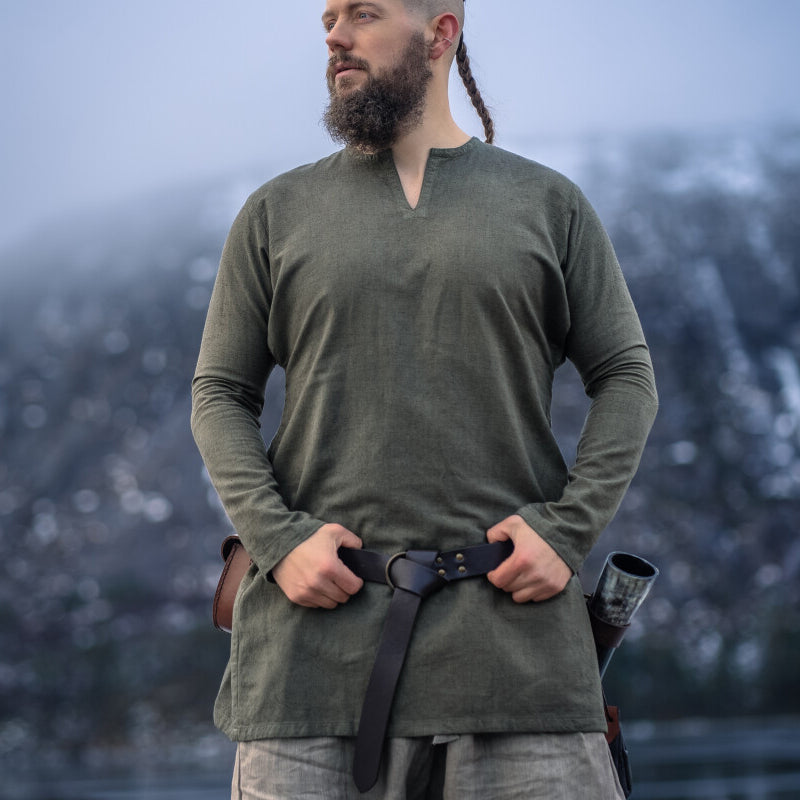Olive Green Tunic - Linen