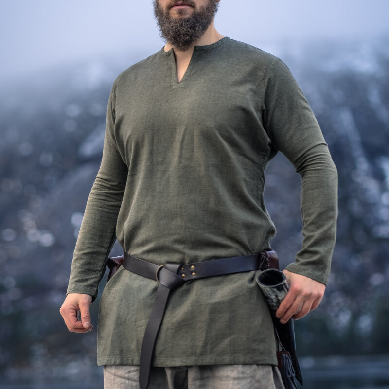 Olive Green Tunic - Linen