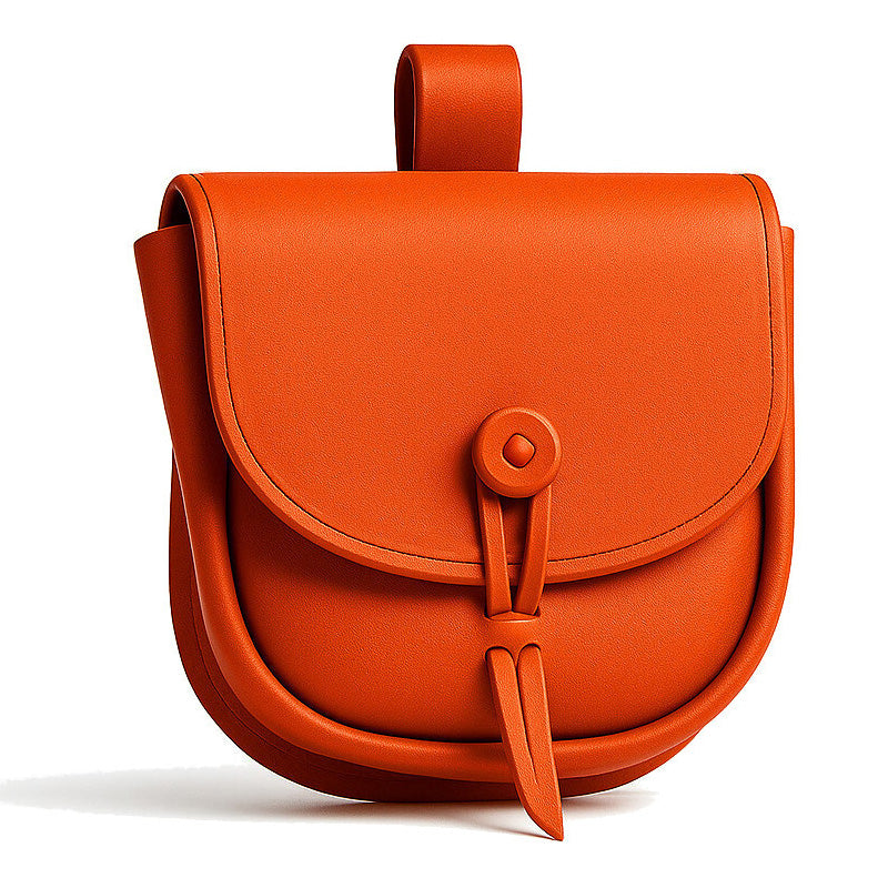 Reddish Brown Medieval Belt Bag - Leather