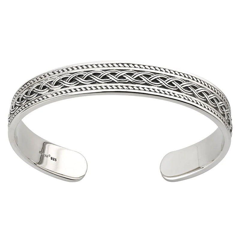 Heavy Sterling Silver Knotwork Bangle