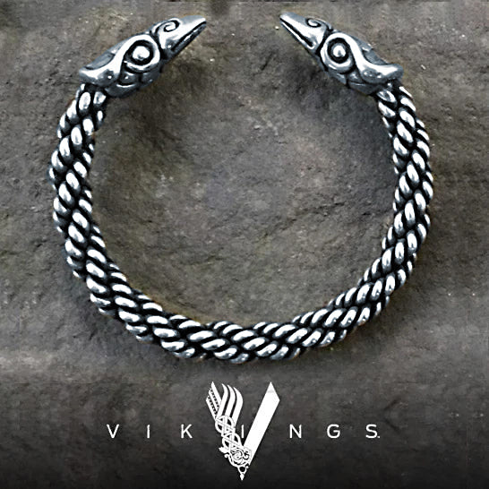 Raven (Vikings) Bracelet - Sterling Silver