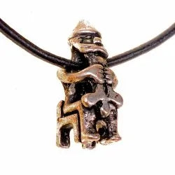 Sitting Thor Pendant Replica - Bronze or Silver