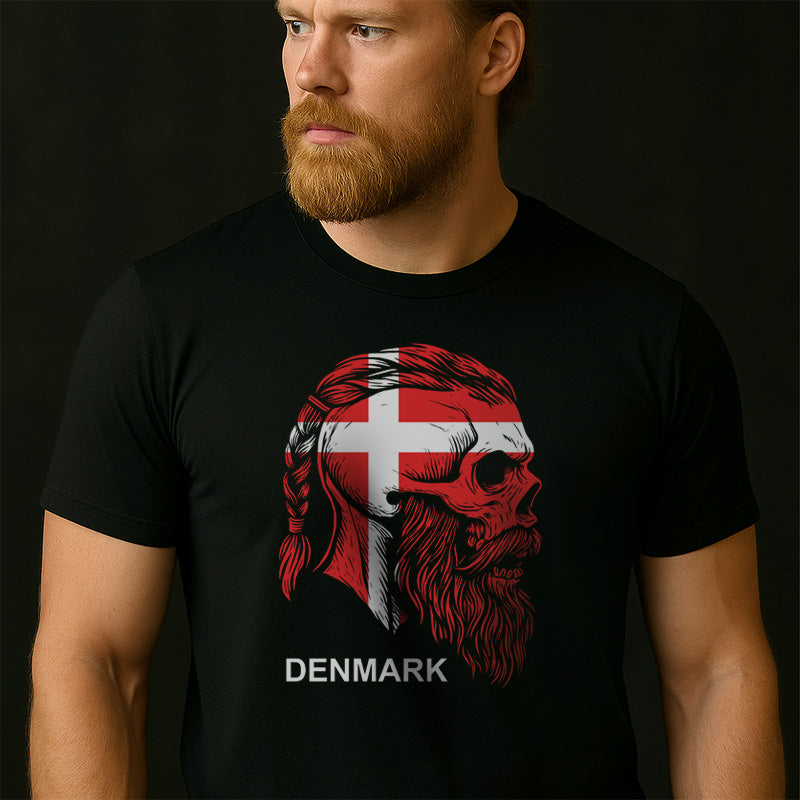 Viking Skull - Denmark T-Shirt