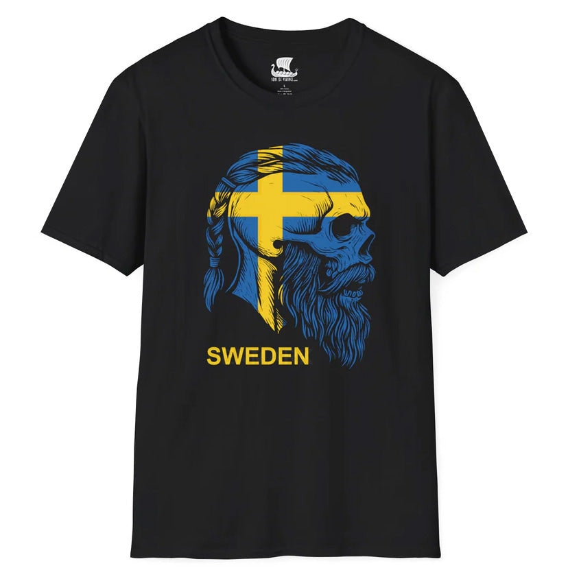 Viking Skull - Sweden T-Shirt