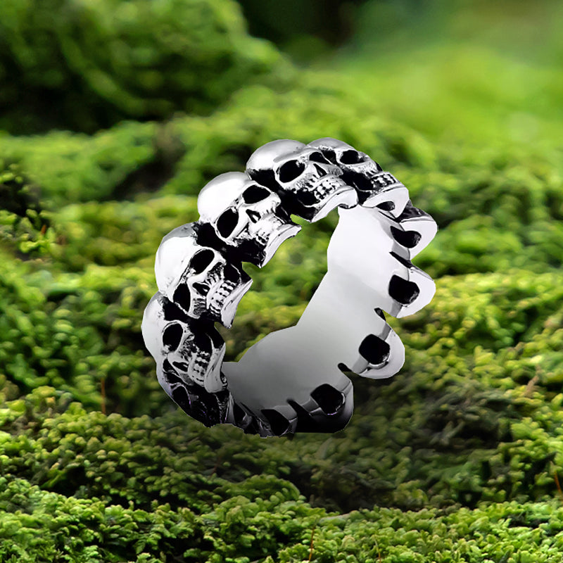 Skulls Ring - Stainless Steel