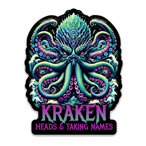 Kraken Heads Sticker