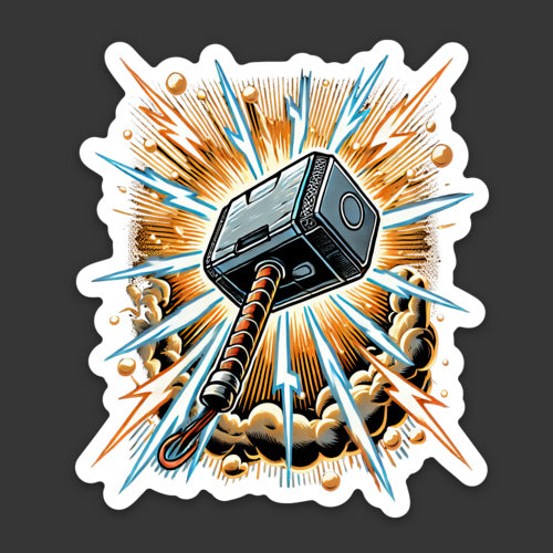 thors hammer sticker