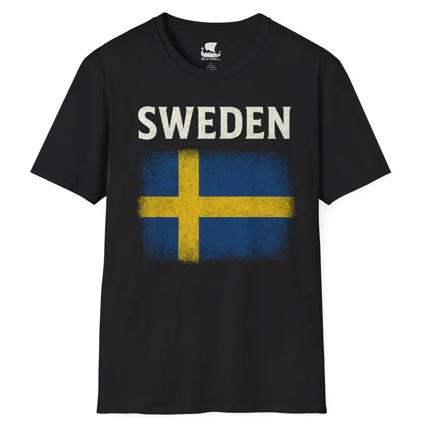 Sweden Flag T-Shirt - On Front