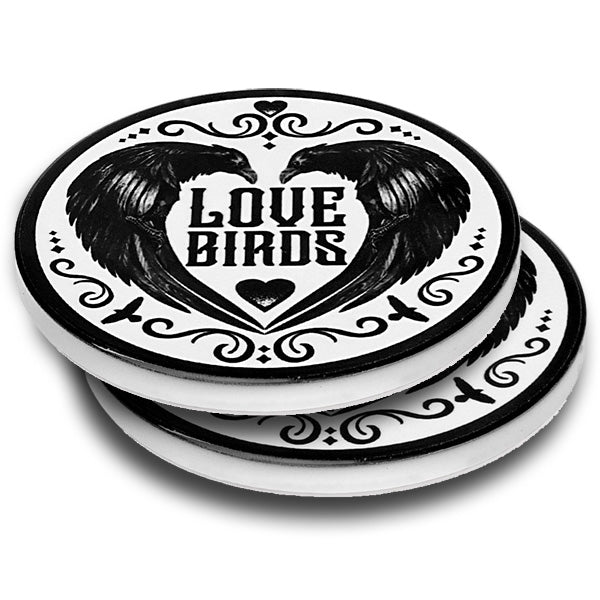 Ravens / Love Birds Coasters