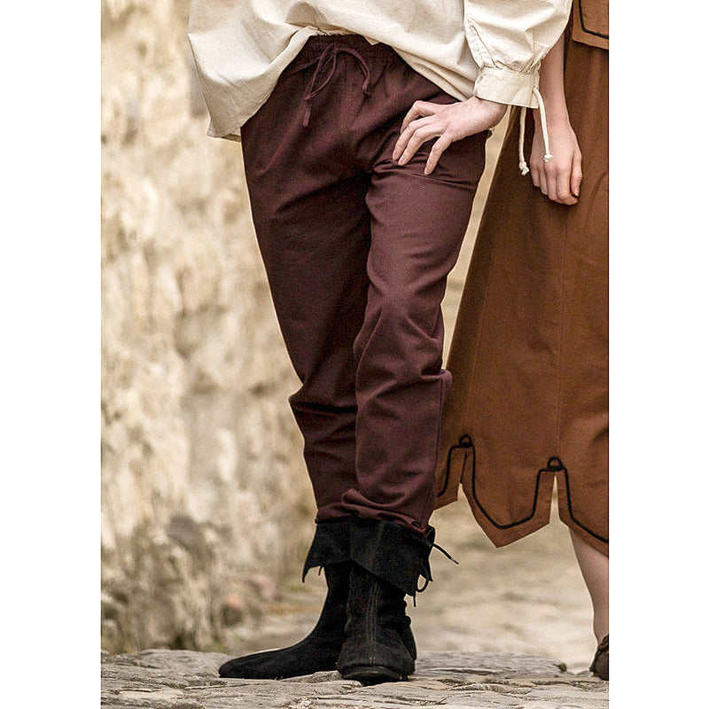 Dark Brown Medieval Pants - Cotton