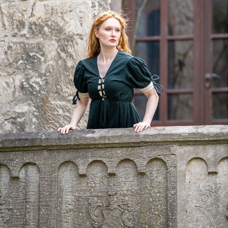 Dark Green / Natural Summer Dress