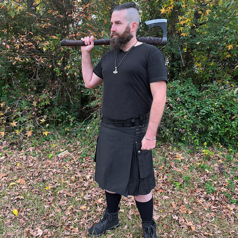 Black Utility Kilt